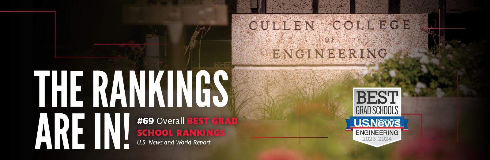 Cullen Improves Marks In Latest U.S. News Grad School Rankings