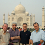 A delegation from the University of Houston poses in front of the Taj Mahal in Agra, India during a recent trip aimed at establishing academic and research partnerships with several engineering colleges throughout the country. Cullen College of Engineering Associate Dean of Graduate Studies Larry Witte led the group, which included Haluk Ogmen, chair of electrical and computer engineering; Haider Malki, associate dean of research, UH College of Technology; and Hamid Parsaei, chair of industrial engineering.