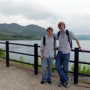 UH NanoJapan participant Austin Head (right), and longtime friend Craig Corcoran, a mechanical engineering major at Rice University who also participated in the program, visit Lake Tazawa, Japan's deepest lake. Photo provided by Austin Head.