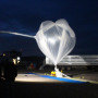 BARREL balloon inflated just before launch Aug 13. Photo courtesy of NASA-Edgar Bering