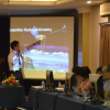 Assistant Civil and Environmental Engineering Professor Hyongki Lee teaching in Vietnam. Photo courtesy SERVIR GLOBAL Assistant Civil and Environmental Engineering Professor Hyongki Lee teaching in Vietnam. Photo courtesy SERVIR GLOBAL