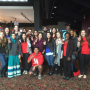 Members of SWE-UH pose for a photo after seeing "Hidden Figures" in the theater