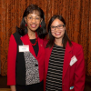 Sponsor Cynthia Oliver Coleman (left) with winner Tam Nguyen