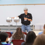 Stuart Long, professor of electrical & computer engineering at the UH Cullen College, teaches a 2018 G.R.A.D.E. Camp workshop.