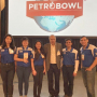UH petroleum chairman, Dr. Mohamed Soliman with UH student SPE student chapter at 2019 Petrobowl Competition.
