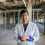 UH Cullen College of Engineering doctoral student Faheem Ershad is focusing on stretchable and flexible electronics and developing soft neural interface devices. 