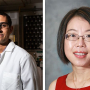 UH engineering professor Navin Varadarajan (L) and pharmaceutics professor Xinli Liu (R) are collaborating on development and testing of a COVID-19 inhalation vaccine.