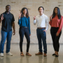 Cullen College of Engineering TrueStep Capstone team members Arnold Emeh, Rukaiya Batliwala, Anthony Pham and Tanvi Parikh won two awards at the 2021 Excellence in Senior Design Competition at the University of Texas at Dallas.