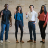 Cullen College of Engineering TrueStep Capstone team members Arnold Emeh, Rukaiya Batliwala, Anthony Pham and Tanvi Parikh won two awards at the 2021 Excellence in Senior Design Competition at the University of Texas at Dallas.