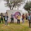 Nine students from professor Jose Luis Contreras-Vidal’s neurohumanities class took a high-tech tour with a brain imaging device attached through the "Color Field" public art exhibition’s mile-long path across campus.