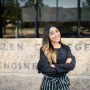 Industrial Engineering senior Emi Diaz, a student at the Cullen College of Engineering at the University of Houston. 