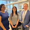   Pictured from left to right: Jacqueline Ekeoba, Mariam Manuel, Thomas Thesen.