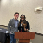 Blake Mudd (left) and Olivia Johnson (right) are new officers of AAFCS-TX. Mudd is a lecturer of Retailing and Consumer Sciences, and Johnson is an assistant professor. 