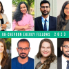 Eight University of Houston graduate students were selected as 2023-24 UH Chevron Graduate Energy Fellows (L to R): Kripa Adhikari, Aparajita Datta, Chirag Goel, Meghana Idamakanti (top row), Erin Picton, Mohamad Sarhan, Swapnil Sharma, and Larkin Spires (bottom row).