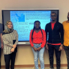 GreenHouston team members from L to R: University of Houston students Steven Chen, Fatemeh Kalantari (team leader), Massiagbe Diabate, Bethel Mbakaogu, and Simon Peter Nsah Abongmbo. 