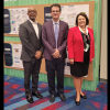 Al Henson, Heidar Malki and Margaret Kidd, at the Breakbulk Student Poster Competition.