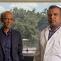 From left, Chandra Mohan, Hugh Roy and Lillie Cranz Cullen Endowed Professor of biomedical engineering, and postdoctoral fellow Crosslee Titus, used the powerful imaging mass cytometry to examine kidneys of patients with lupus nephritis. It had not been done before.