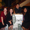 Freshman engineering design team Marie Politte, Sheresa Burkey, Mauricio Salto and Crystal Ibarra, from the PROMES section of ENGI 1100, won second place in the Texas A&M Regional Engineering Conference design competition.  Photo compliments of Julie Trenor.