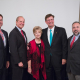 From left: Russell Dunlavy, Dean Joseph W. Tedesco, Nancy Beyer, Honorable Joe Zimmerman, Trent Perez