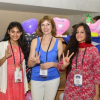 The UH Cullen College crowd: Jincy Philip, left, Olga Bannova, Ph.D., center, and Anchal Bhaskar in Russia with Baker Institute Space Policy Summer Intern Program