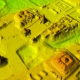 Researchers with the National Center for Airborne Laser Mapping captured 3-D images of the Maya settlement of Tikal using state-of-the-art LiDAR technology. Credit: National Center for Airborne Laser Mapping/University of Houston