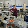 Austin Dodge, a December 2017 graduate of the Electrical and Computer Engineering Department, is now working at Weiler on industrial labeling of new COVID-19 vaccine labels.