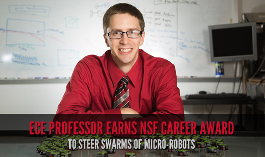 ECE Professor Earns NSF CAREER Award to Steer Swarms of Micro-Robots