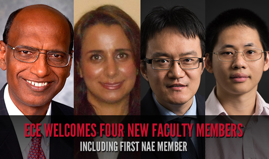 ECE Welcomes Four New Faculty Members Including First NAE Member