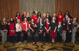 Women in Engineering Become Women in Red at Spring Event