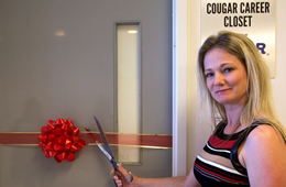 Ribbon Cut on New Fluor-Sponsored Cullen College Career Closet