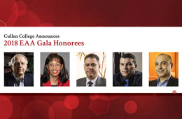 Cullen College Announces 2018 EAA Gala Honorees