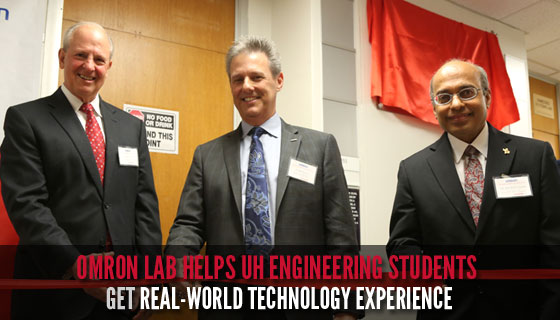 Omron Lab Helps UH Engineering Students Get Real-World Technology Experience.