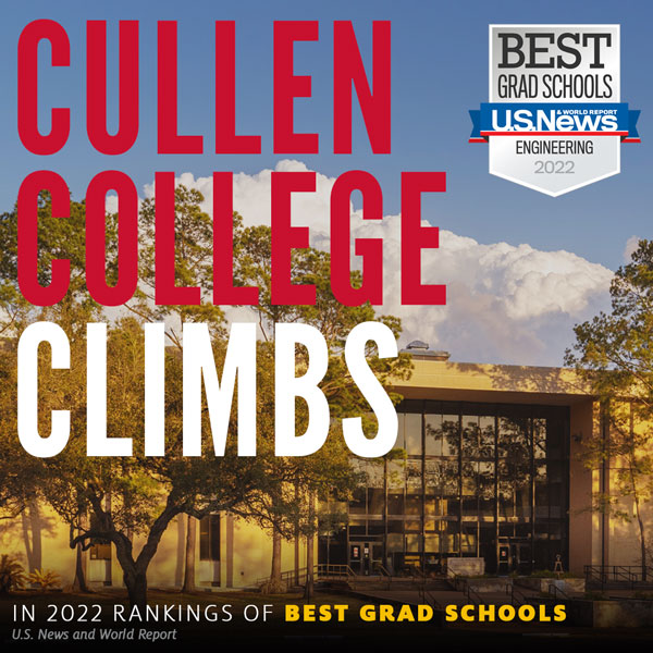 Cullen College Climbs in 2022 Rankings of Best Grad Schools