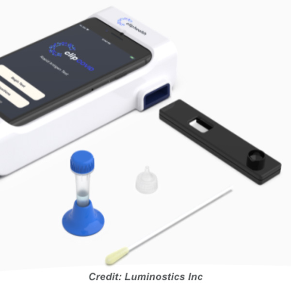 Luminostics smartphone-based Covid-19 test