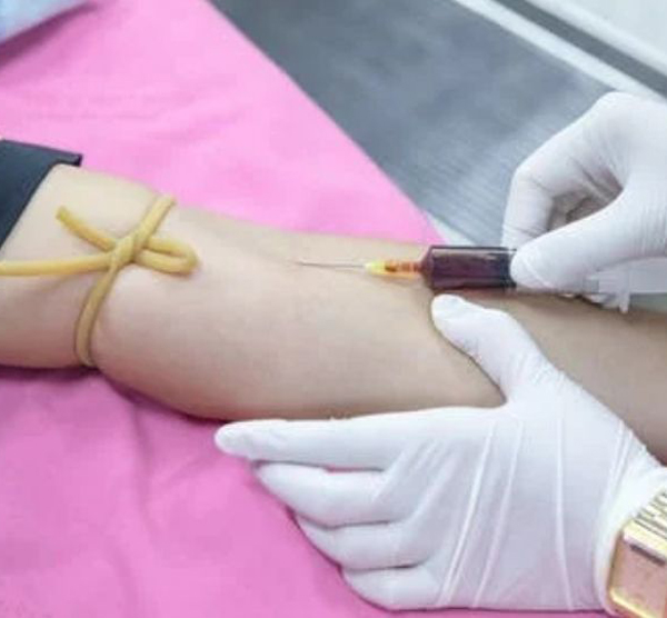 Person giving blood